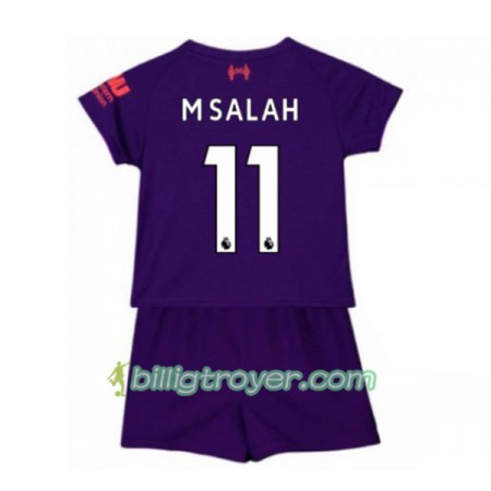 Billige Fotballdrakter Liverpool M Salah 11 Barn Bortedraktsett 2018/19 Kortermet